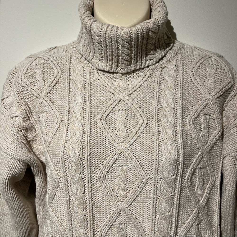 Vintage Blueberry Hill Cotton , Turtleneck Sweater , Sz M